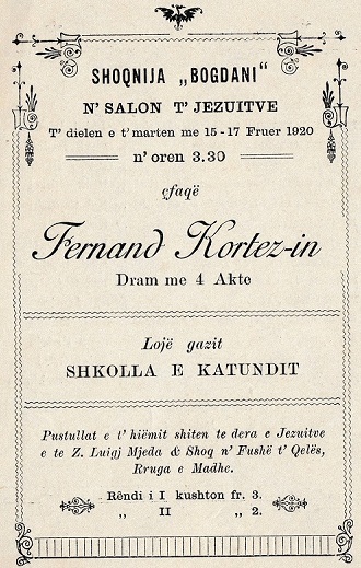 Shoqnia Bogdani Shkoder 1920 1